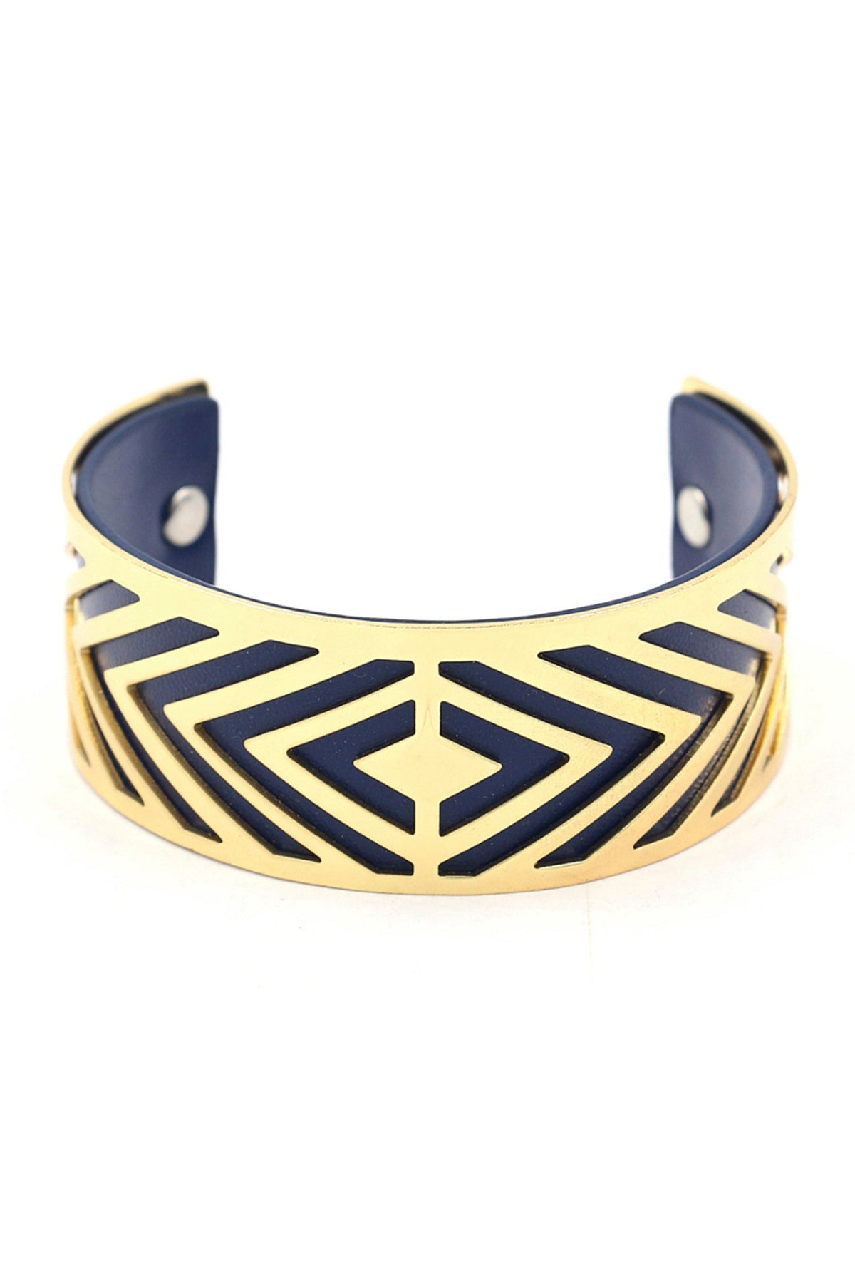 Diamond Pu Leather Cuff Bracelet B2794
