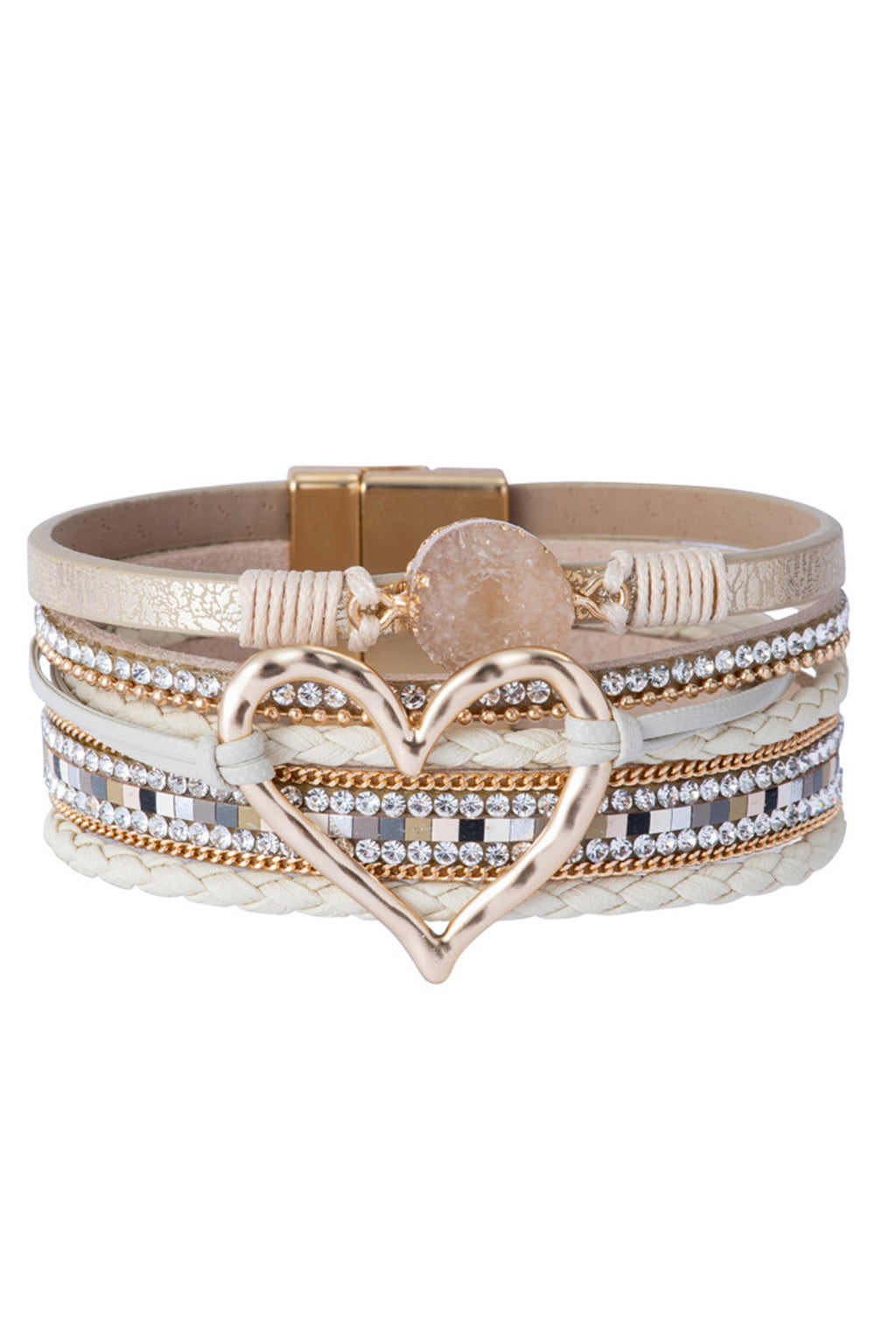 Heart Multilayer Magnetic Bracelet B2816 - view 4