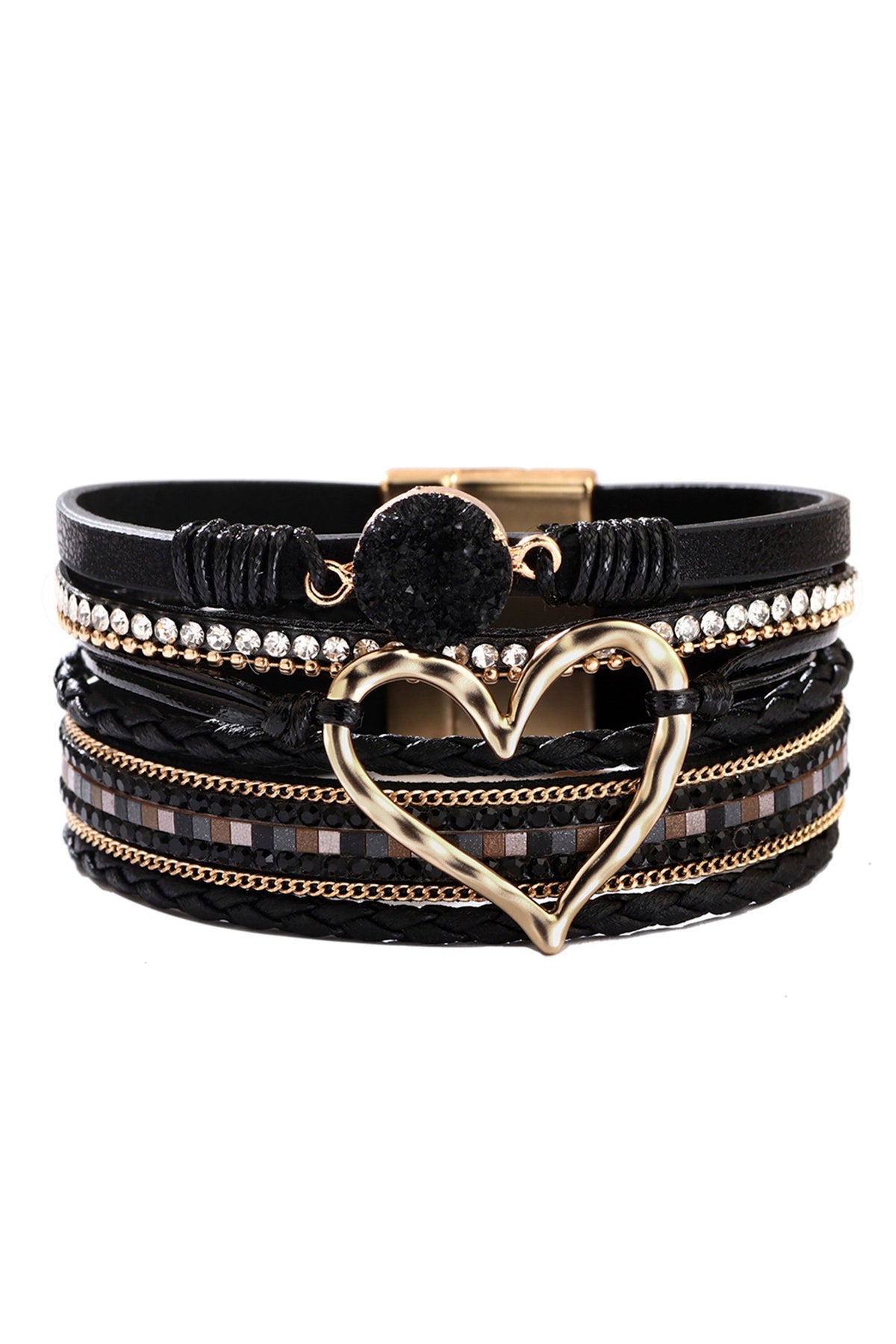 Heart Multilayer Magnetic Bracelet B2816 - view 3