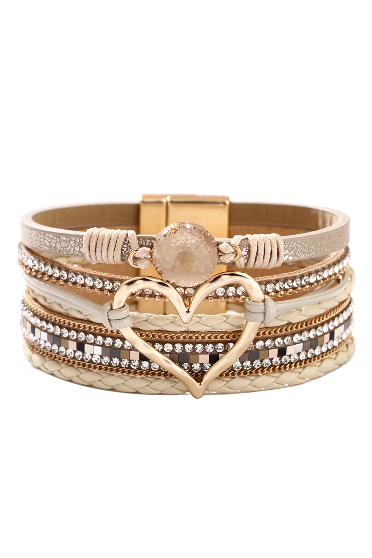 Heart Multilayer Magnetic Bracelet B2816 - view 5