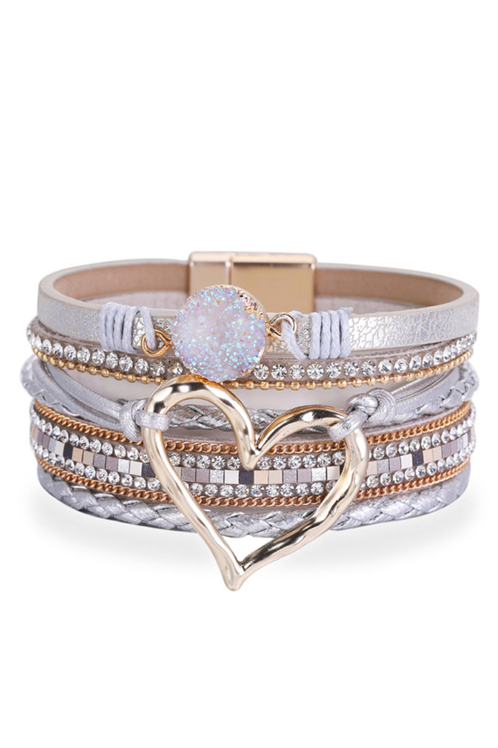 Heart Multilayer Magnetic Bracelet B2816 - view 2
