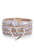 Heart Multilayer Magnetic Bracelet B2816 - view 2