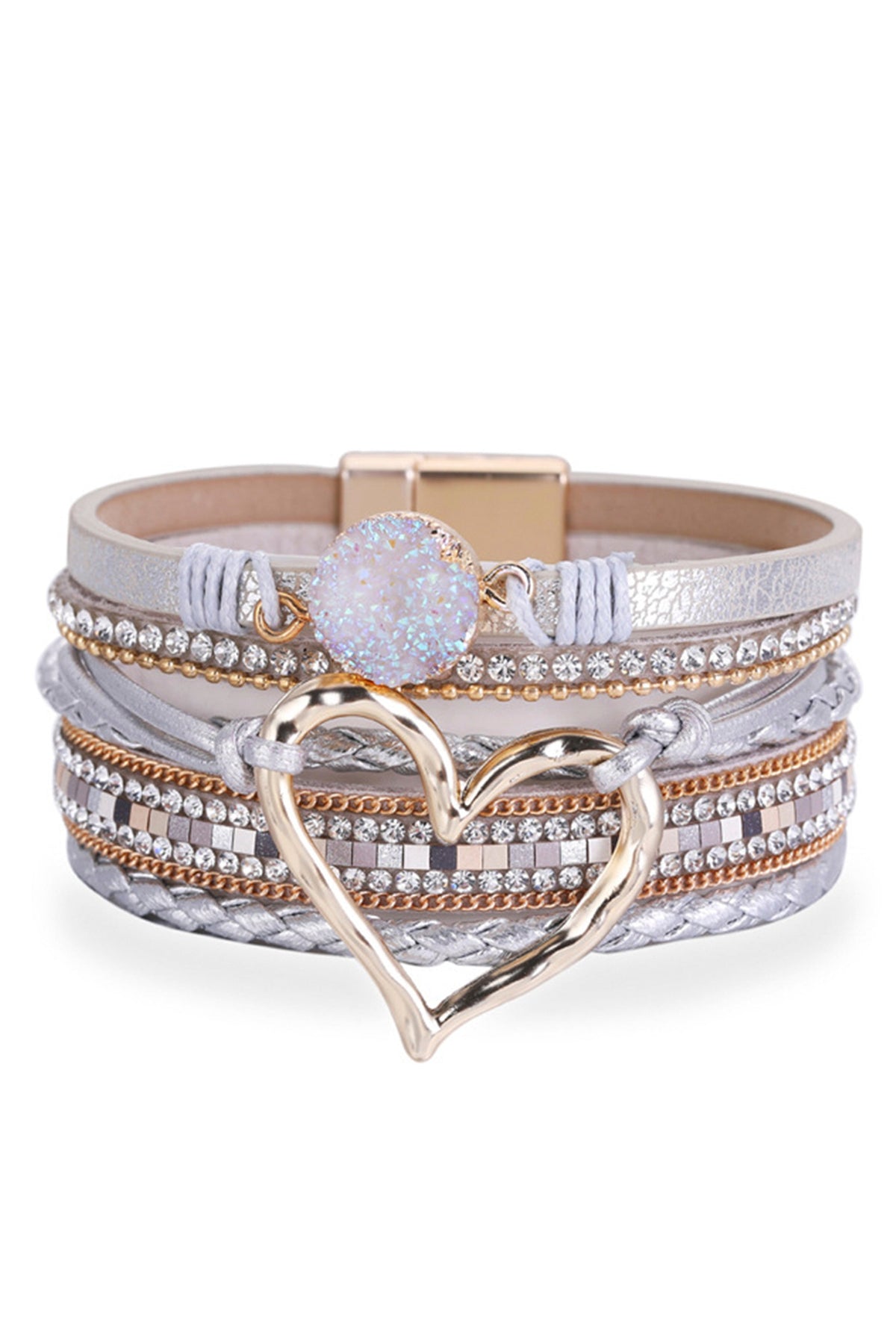Heart Multilayer Magnetic Bracelet B2816 - view 2