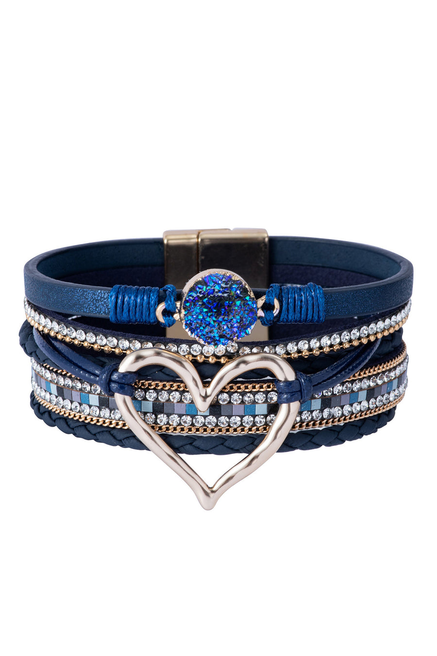 Heart Multilayer Magnetic Bracelet B2816