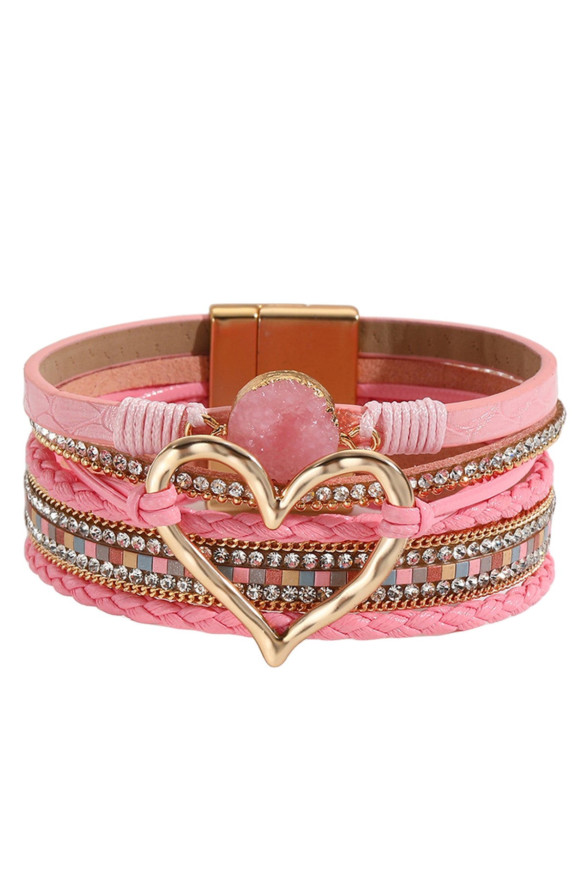 Heart Multilayer Magnetic Bracelet B2816 - view 6