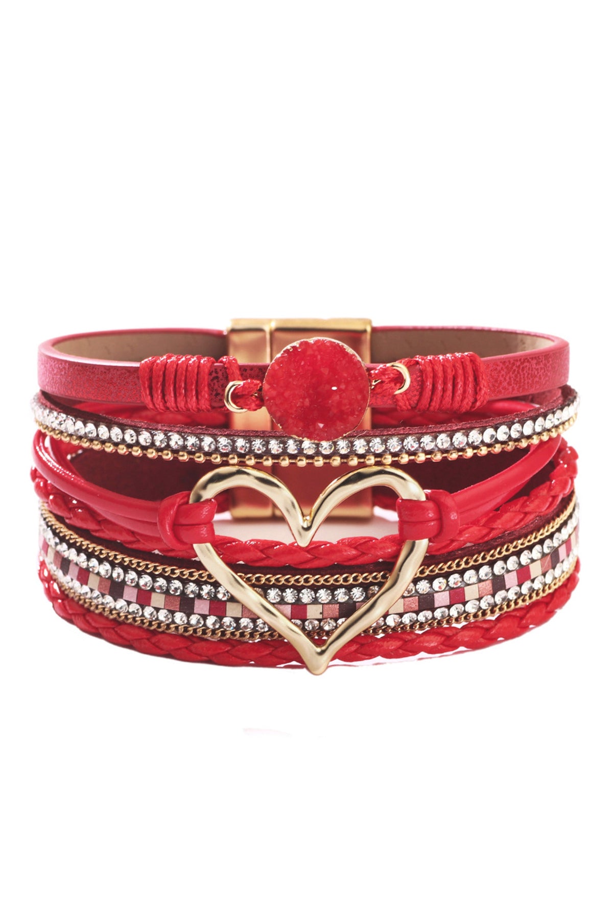 Heart Multilayer Magnetic Bracelet B2816 - view 7