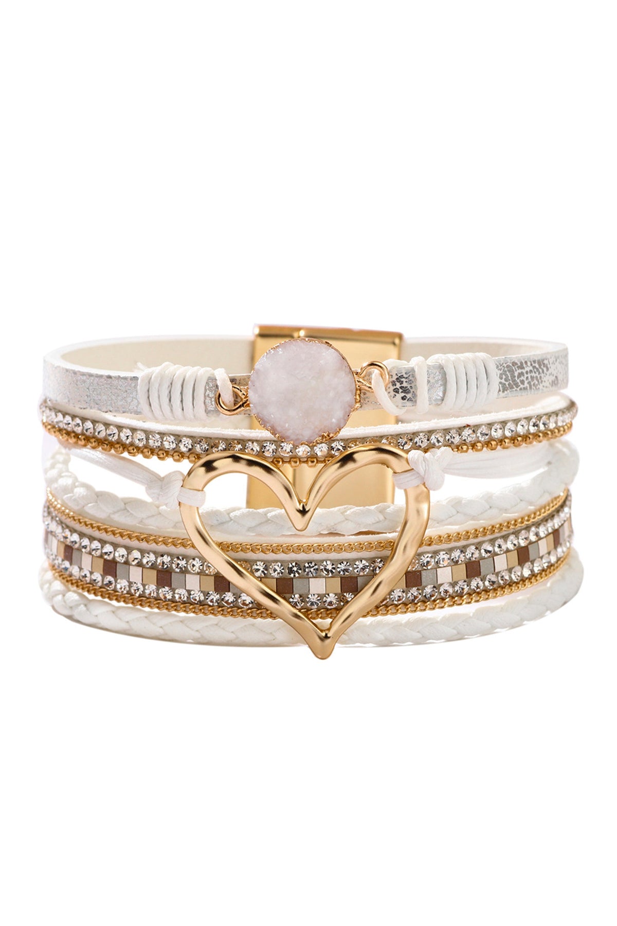 Heart Multilayer Magnetic Bracelet B2816 - view 8