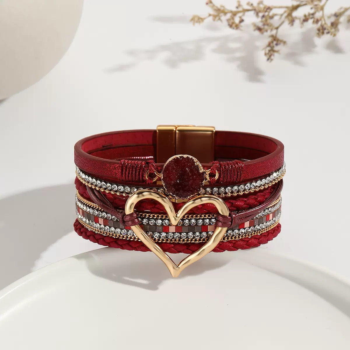 Heart Multilayer Magnetic Bracelet B2816 - view 17