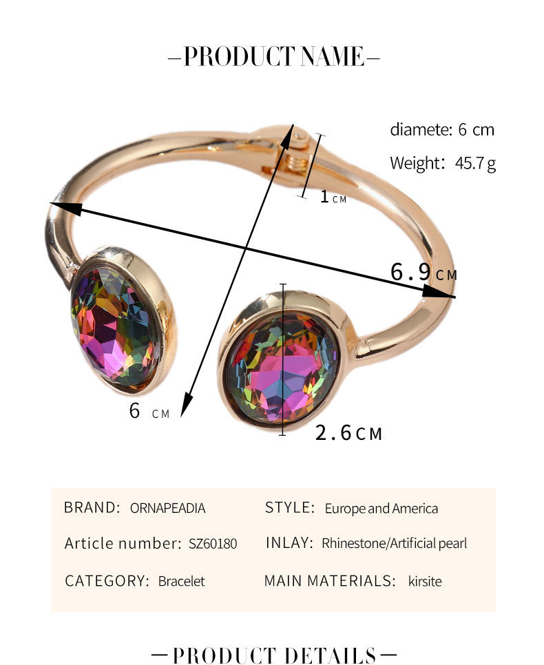 Pearl Cuff Alloy Bracelet B2817