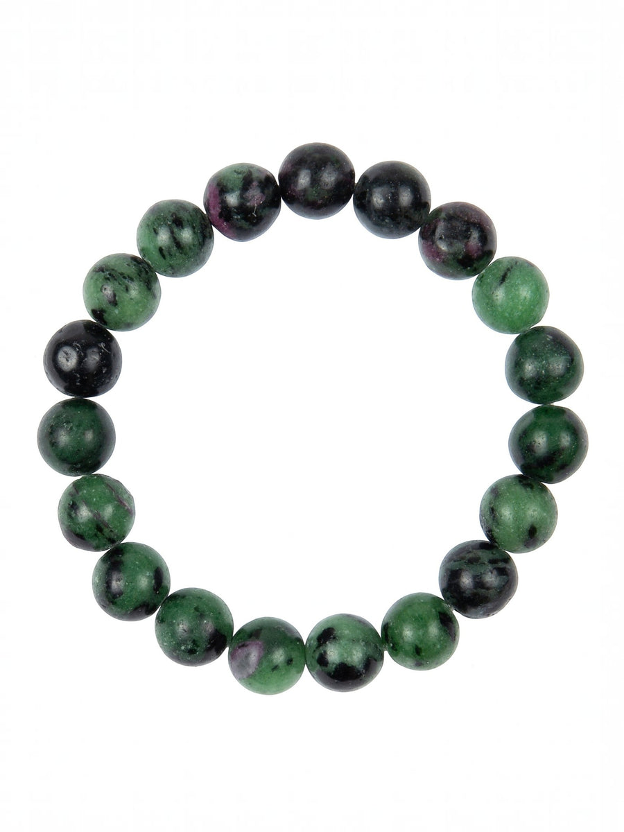 Ruby in Zoisite Stone Stretch Bracelet B2979-10MM