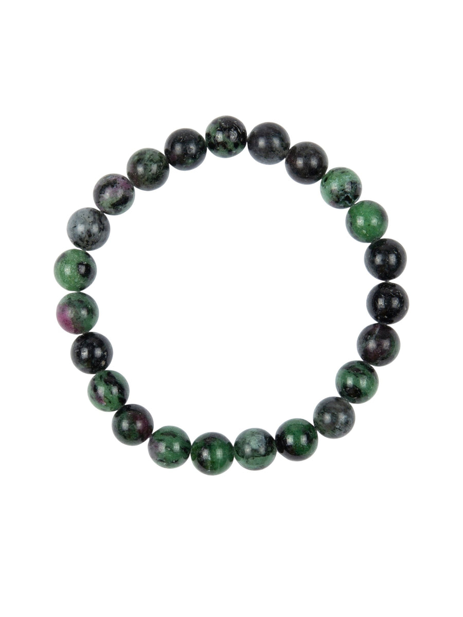 Ruby in Zoisite Stone Stretch Bracelet B2979 -8MM