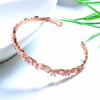 Zircon Copper Cuff Bracelet B3007