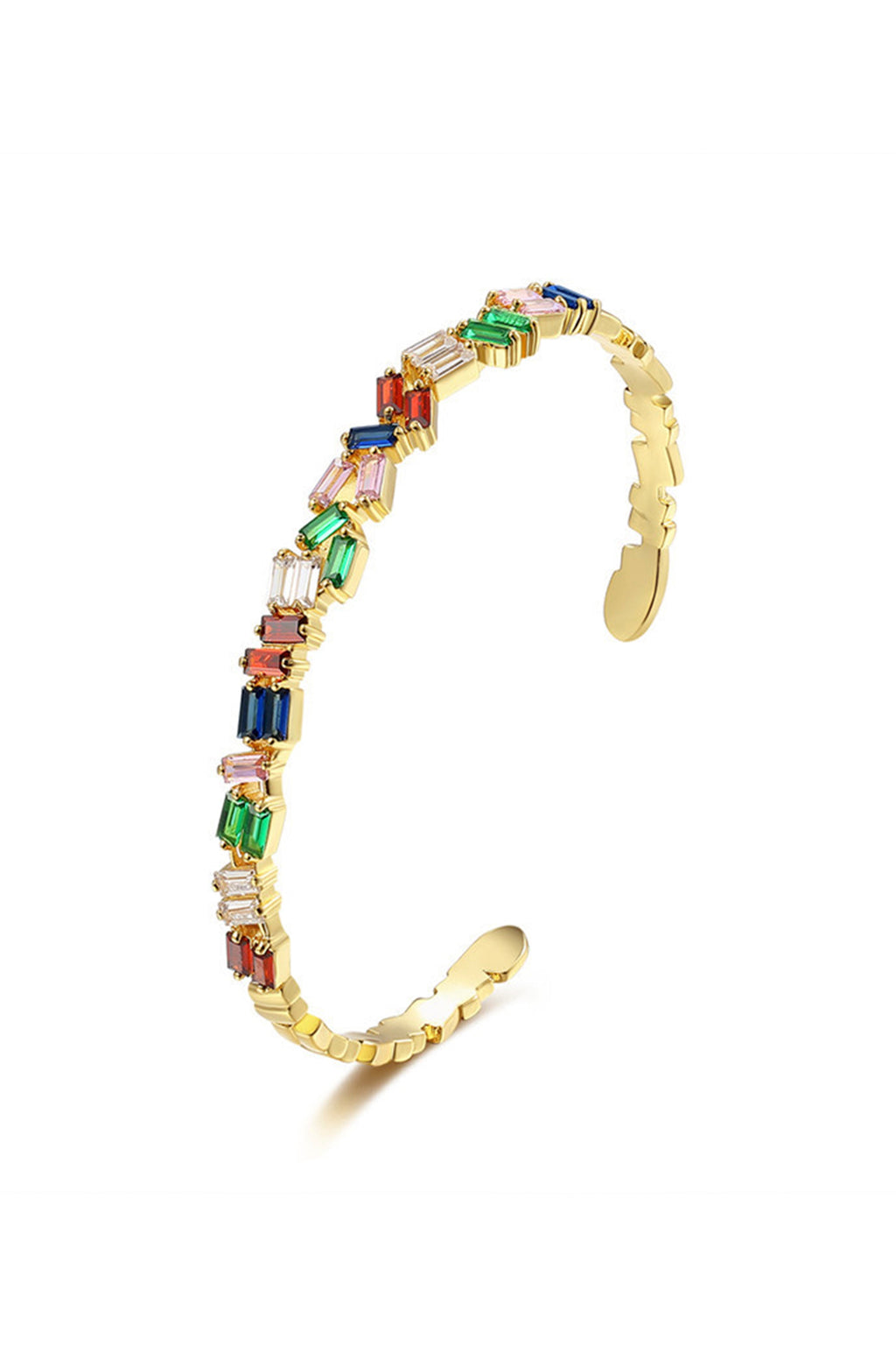 Zircon Copper Cuff Bracelet B3007