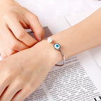 Evil Eye Stainless Steel Cuff B3142