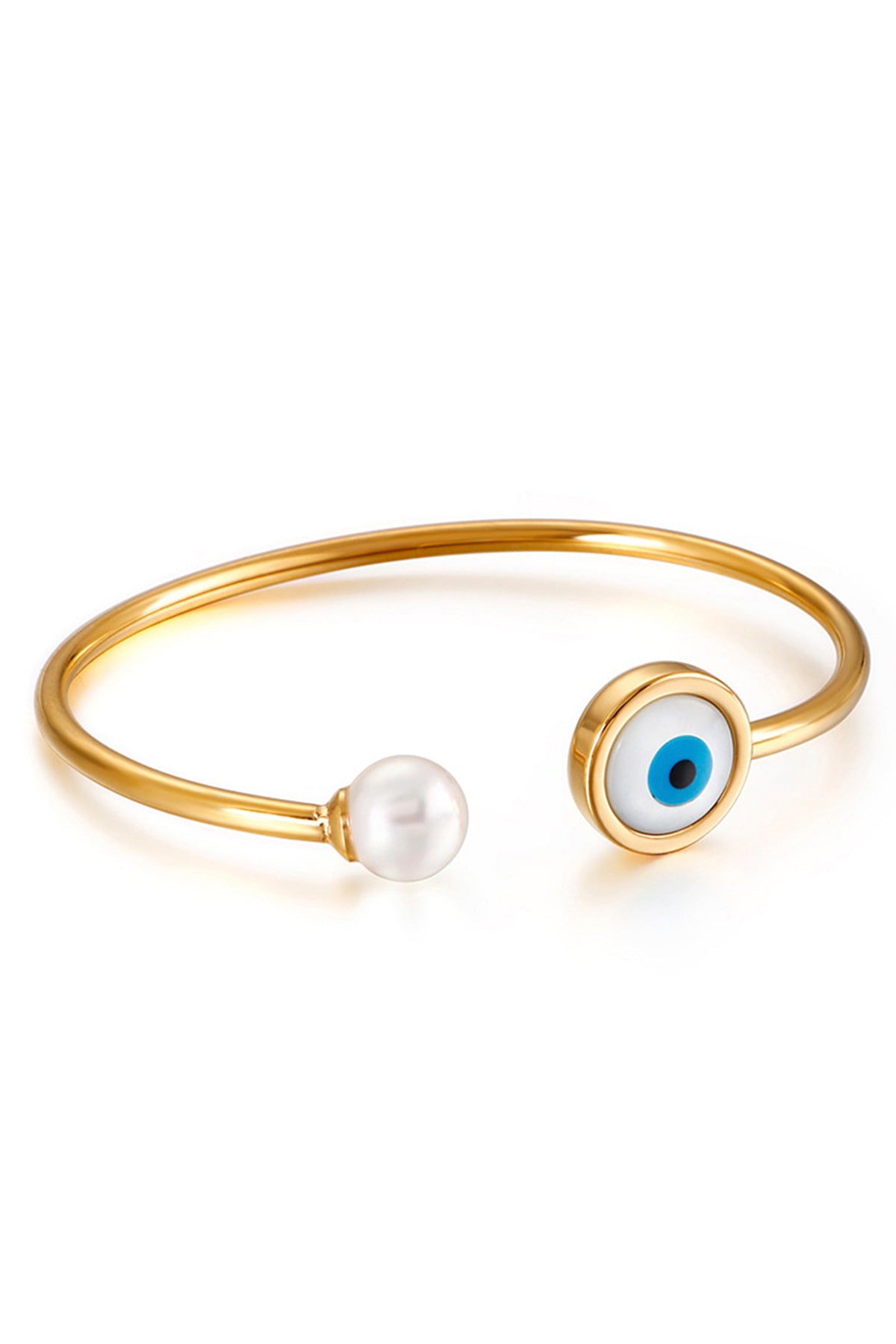 Evil Eye Stainless Steel Cuff B3142