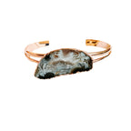 Druzy Stone Alloy Cuff Bracelet B3173