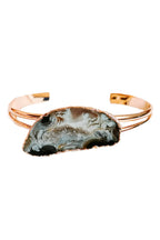 Druzy Stone Alloy Cuff Bracelet B3173