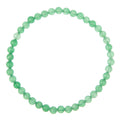 Colored Green Jade Stone Stretch Bracelet B3206-4MM