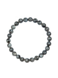 Black Labradorite Stone Stretch Men's Bracelet B3230-8MM