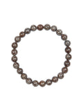 Red Snowflake Stone Stretch Men Bracelet B3233-8MM