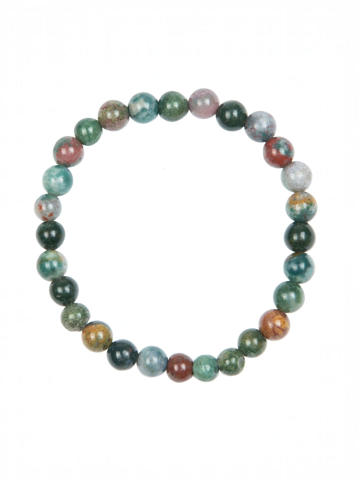Indian Agate Stone Stretch Kids Bracelet B3245-6MM