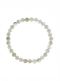 White Moon Stone Stretch Bracelet B3426-6MM