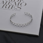 Heart Stainless Steel Cuff Bracelet B3432