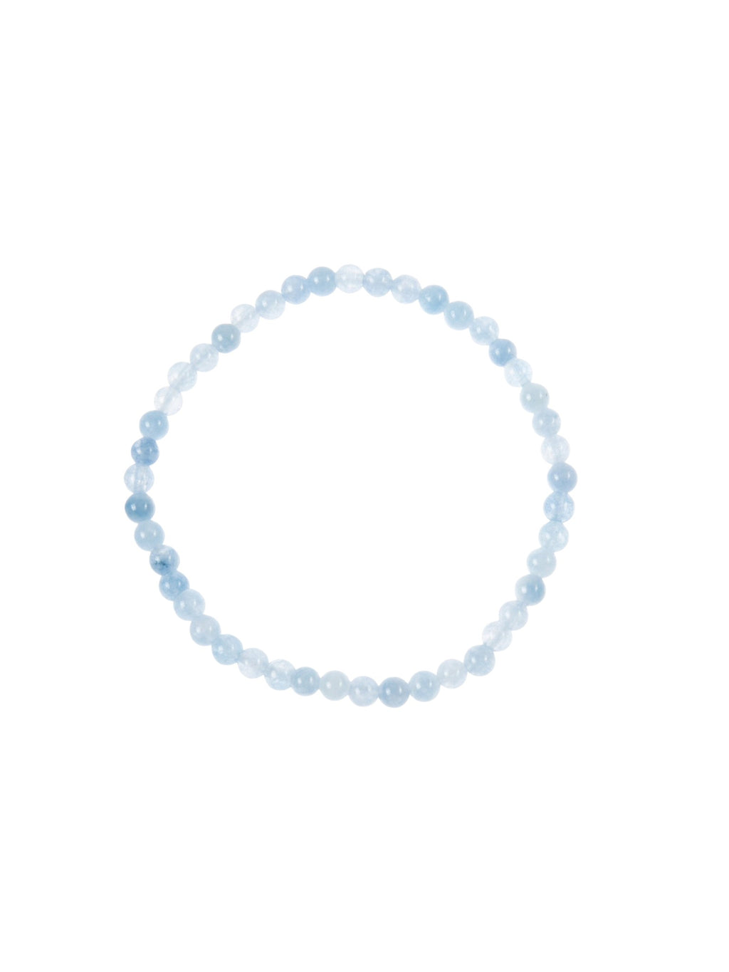 Blue Jade Stone Stretch Bracelet B3434-12MM - view 5