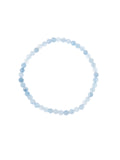 Blue Jade Stone Stretch Bracelet B3434-4MM
