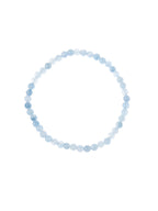 Blue Jade Stone Stretch Bracelet B3434-4MM