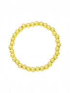 Golden Hematite Bead Stretch Bracelet B3443-Gold-8MM - view 3