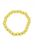 Golden Hematite Bead Stretch Bracelet B3443-Gold-10MM - view 4