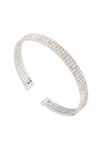 Three Row Rhinestone Cuff Bracelet B3494