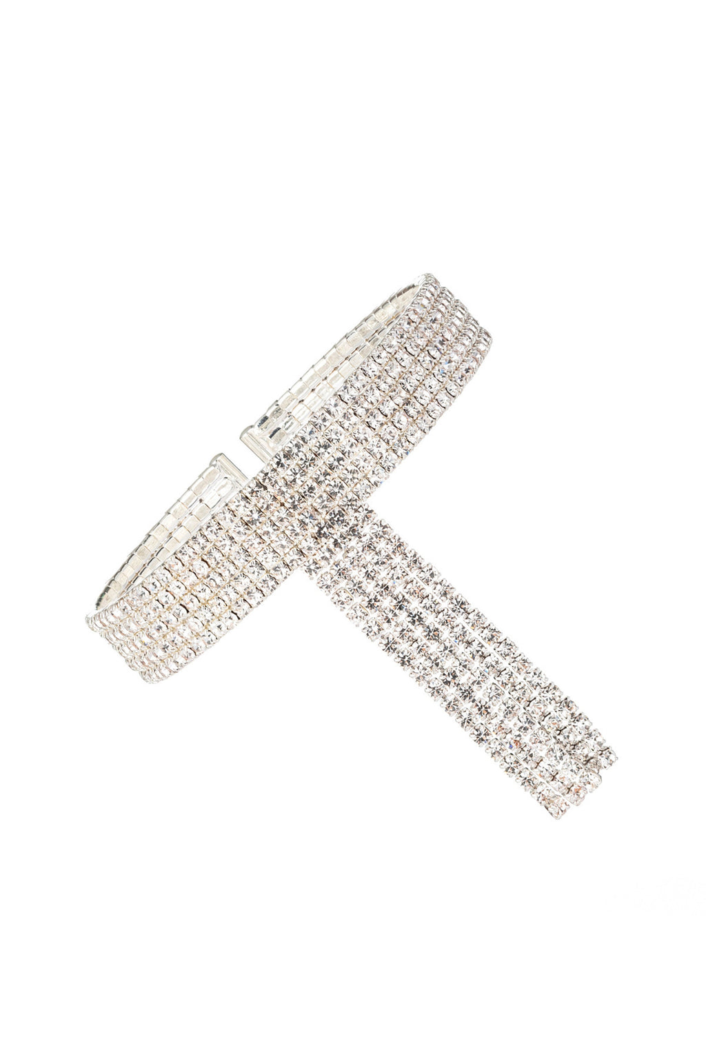 Rhinestone Tassel Cuff Bracelet B3495