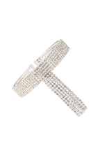 Rhinestone Tassel Cuff Bracelet B3495