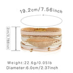Leaf Leatherette Magnetic Bracelet B3549 - view 7