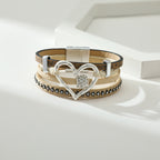 Heart Leatherette Magnetic Bracelet B3580 - view 5