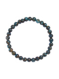 Blue Cloisonne Stone Stretch Bracelet B3599-6MM - view 3
