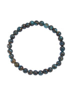 Blue Cloisonne Stone Stretch Bracelet B3599-6MM - view 3