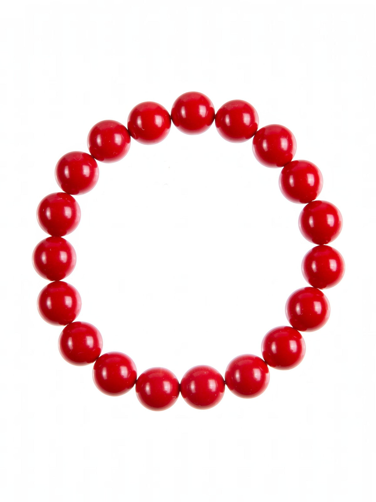 Coral Jade Stone Stretch Bracelet B3605-10MM