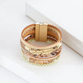 Leaf Leatherette Magnetic Bracelet B3608 - view 4