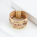 Leaf Leatherette Magnetic Bracelet B3608 - view 4