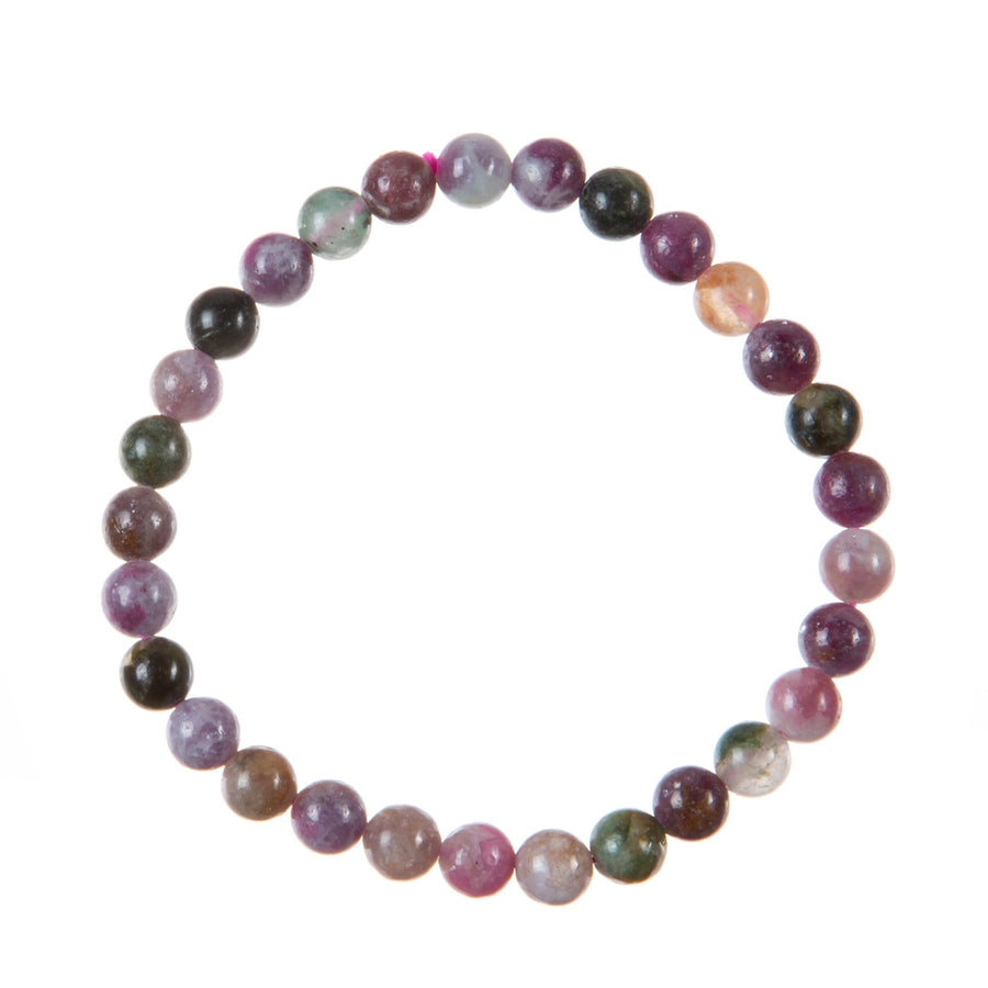 Tourmaline Stone Stretch Bracelet B3617-6MM