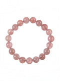 Strawberry Quartz Stone Stretch Bracelet B3621-10MM