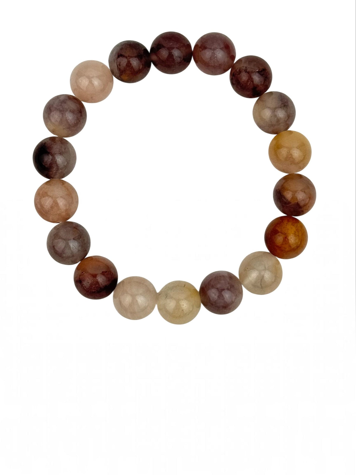 Violet Jasper Stone Stretch Bracelet B3710-10MM - view 2