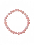 Pink Opal Stone Stretch Bracelet B3713-10MM - view 2