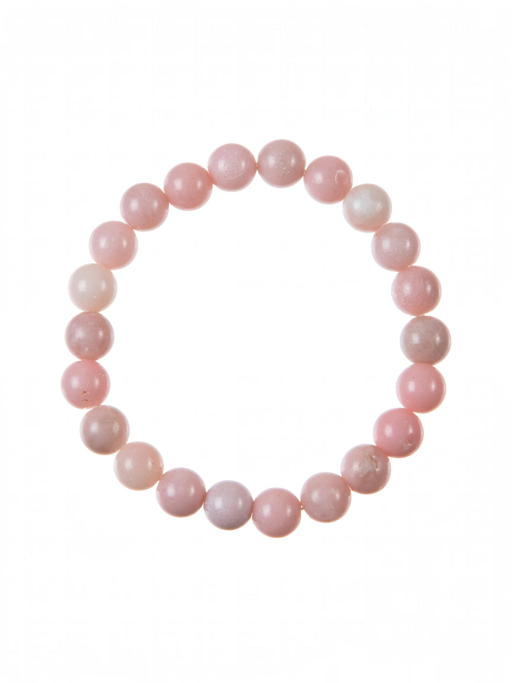 Pink Opal Stone Stretch Bracelet B3713-10MM