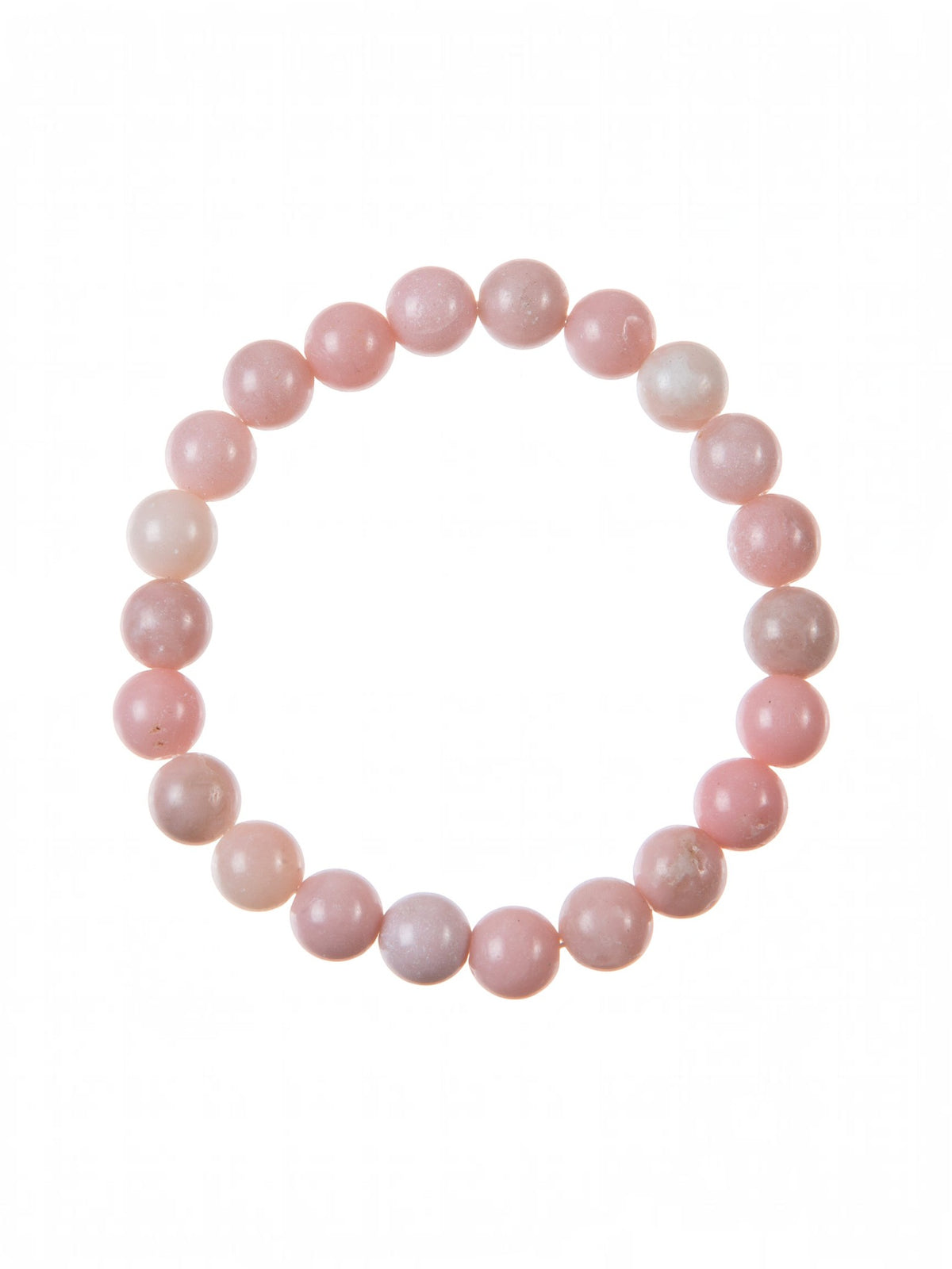 Pink Opal Stone Stretch Bracelet B3713-10MM