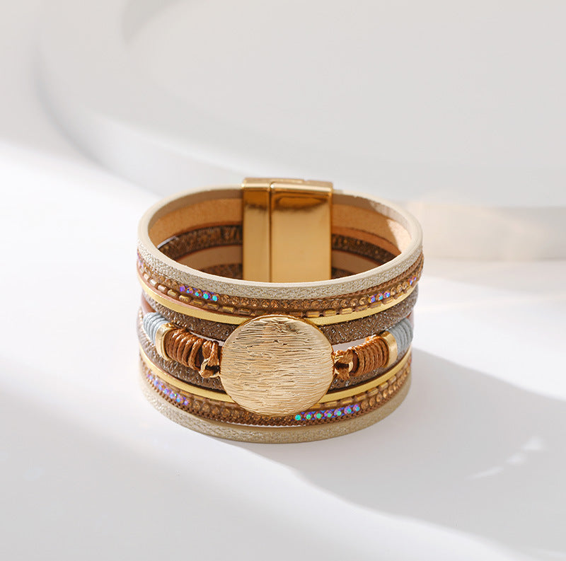 Disc Multilayer Magnetic Bracelet B4011 - view 3