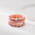 Heart Briaded Multi-Layer Magnetic Bracelet B4064 - view 2